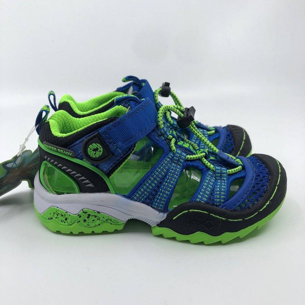 JambuKD "Piranha4H" Boy's Blue/Lime Sandals - Size 9M